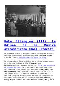 Duke Ellington (II). La Odisea de la Música Afroamericana (065