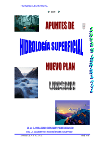 Hidrología Superficial - Departamento de Hidráulica