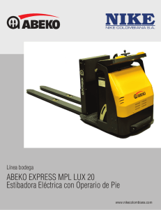 ABEKO EXPRESS MPL LUX 20 Estibadora Eléctrica con Operario