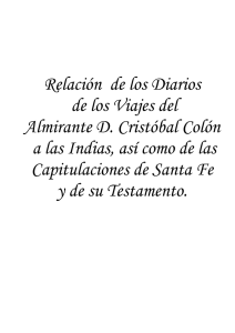 Relación de los Diarios de los Viajes del Almirante D. Cristóbal