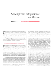Las empresas integradoras en México