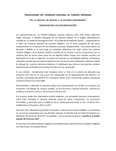 RESOLUCIONES DEL CONGRESO NACIONAL DE PUEBLOS