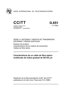 ITU-T RECOMMENDATION g.651