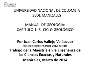 manual de geología: capítulo 1. el ciclo geológico