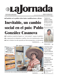 Inevitable, un cambio social en el país: Pablo González Casanova