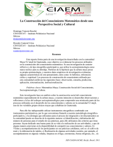 La Construcción del Conocimiento Matemático desde una