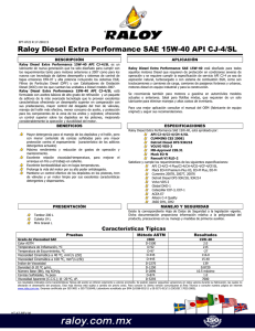 Raloy Diesel Extra Performance SAE 15W-40 API CJ-4/SL