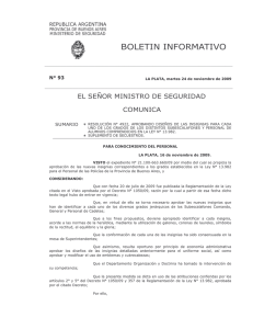 N°93 - Ministerio de Seguridad Provincia de Buenos Aires
