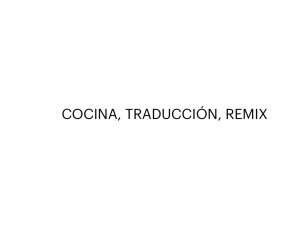 cocina, traducción, remix
