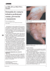 Dermatitis de contacto irritativa profesional: causas, prevención y
