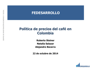 Politica de precios del café en Colombia