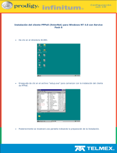 Instalación del cliente PPPoE (EnterNet) para Windows NT 4.0 con