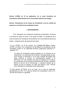Informe 21/2009 - Gobierno de Aragón