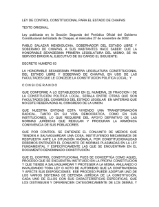 Ley de Control Constitucional para el Estado de Chiapas