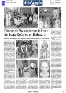 Gitanos de Pavía celebran la fiesta del beato Ceferino en Barbastro