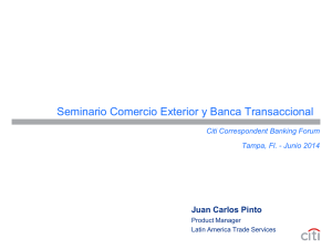Intra –Latin America Letter of Credit Relay Service