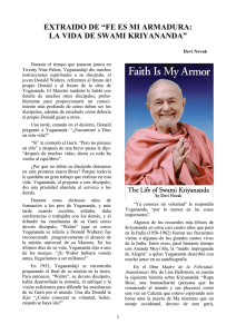 extraido de “fe es mi armadura: la vida de swami kriyananda”
