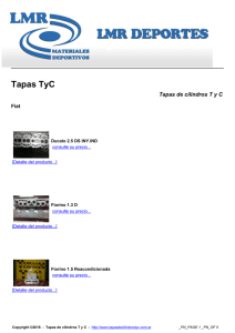 Tapas TyC - Bienvenidos a Tapas de cilindro TyC