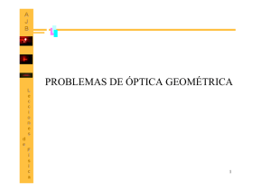 P: Problemas óptica geométrica