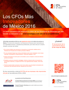 Los CFOs Más Innovadores de México 2016