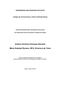 Andrea Verónica Enríquez Sánchez María Soledad Romero. BFA