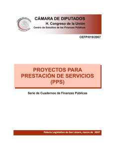 proyectos para prestación de servicios (pps) serie de