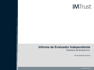 Informe de Evaluador Independiente