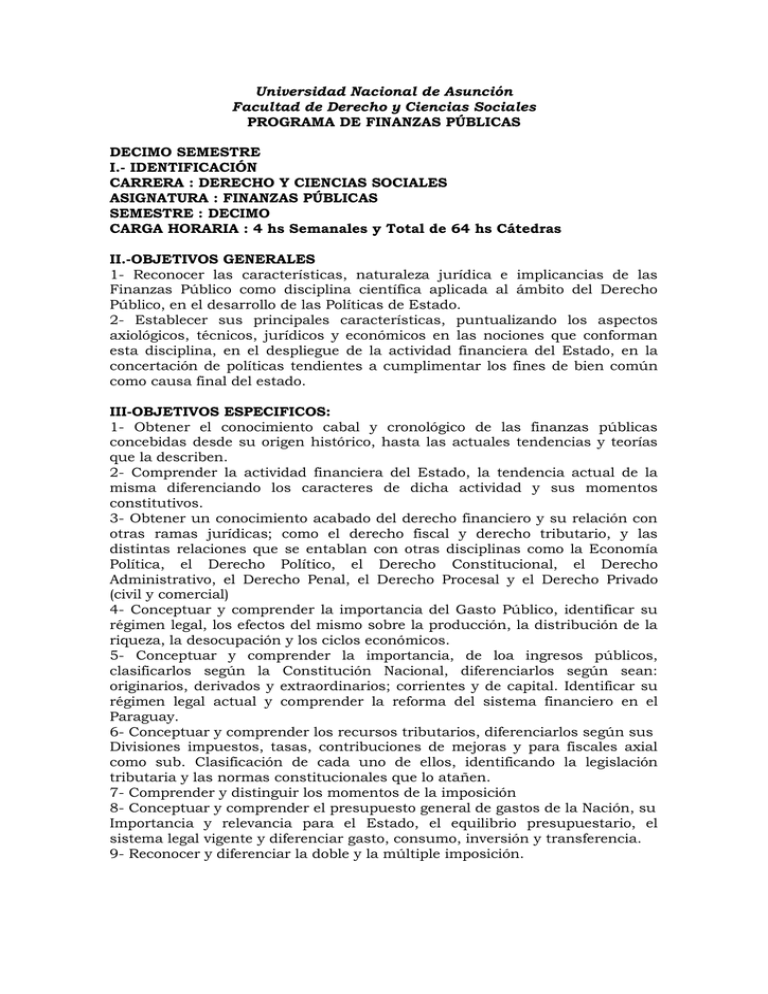 Finanzas P Blicas - Facultad De Derecho