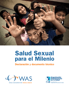 Salud sexual para el milenio: Declaración y documento técnico