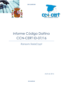 Informe Código Dañino CCN-CERT ID