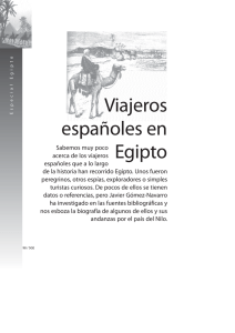 Viajeros españoles en Egipto - Sociedad Geográfica Española