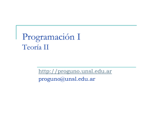 Clase 2 - Programación I