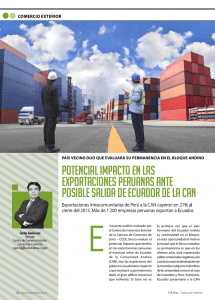 potencial impacto en las exportaciones peruanas ante posible