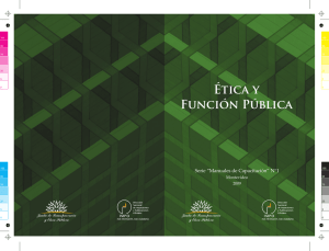 Etica y funcion pública (2009)