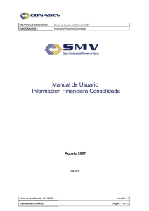 Manual de Usuario Información Financiera Consolidada