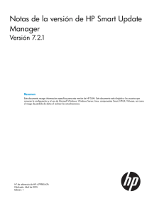 Notas de la versión de HP Smart Update Manager