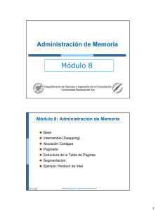 Módulo 8: Administración de Memoria