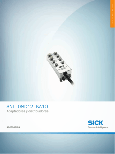 Adaptadores y distribuidores SNL–08D12–KA10, Hoja de datos en