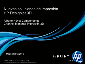 Nuevas soluciones de impresión HP Designjet 3D