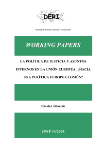 La política de justicia y asuntos internos en la Unión Europea