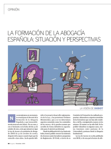 la formación de la abogacía española: situación y perspectivas