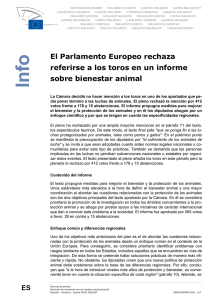 El Parlamento Europeo rechaza referirse a los toros en un