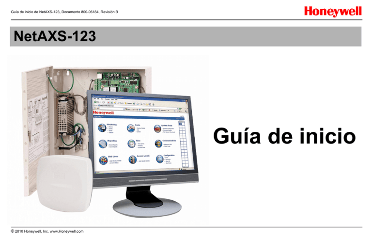 Guía de inicio de NetAXS-123