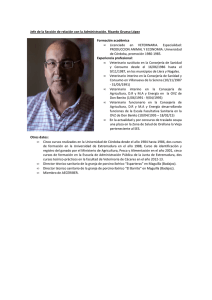 Curriculum JUnta Gobierno - Colegio Oficial de Veterinarios de