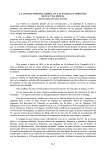 LA CONFLICTIVIDAD LABORAL EN LAS ANTIGUAS