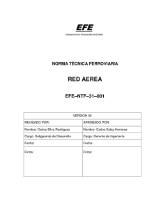 norma red aerea efe-ntf-31-001-00