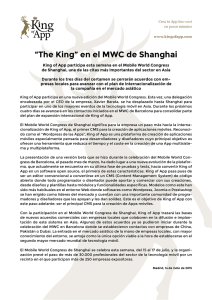 “The King” en el MWC de Shanghai
