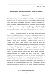 www.relacionesinternacionales.info 1 Sociología Histórica y