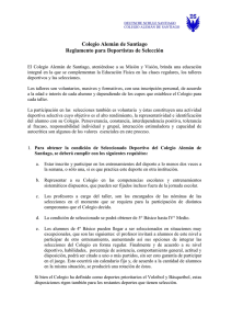 Colegio Alemán de Santiago Reglamento para Deportistas de