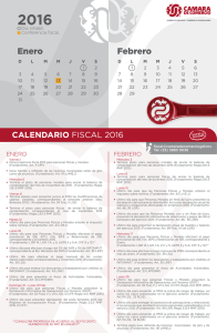 Calendario de obligaciones fiscales 2016